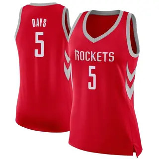 Women's Darius Days Houston Rockets Nike Swingman Red Jersey - Icon Edition