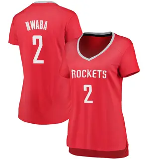 Women's David Nwaba Houston Rockets Fanatics Branded Red Fast Break Jersey - Icon Edition