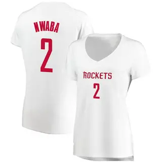 Women's David Nwaba Houston Rockets Fanatics Branded White Fast Break Jersey - Association Edition