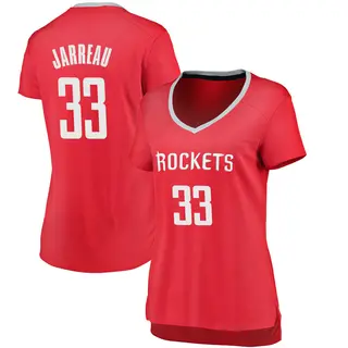 Women's DeJon Jarreau Houston Rockets Fanatics Branded Red Fast Break Jersey - Icon Edition