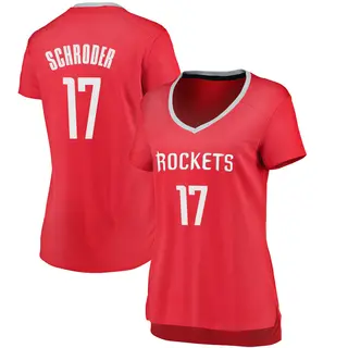 Women's Dennis Schroder Houston Rockets Fanatics Branded Fast Break Red Jersey - Icon Edition