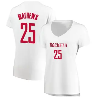Women's Garrison Mathews Houston Rockets Fanatics Branded White Fast Break Jersey - Association Edition