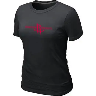 Women's Houston Rockets Black Big & Tall Primary Logo T-Shirt -