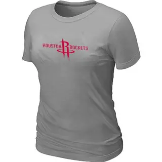 Women's Houston Rockets Grey Big & Tall Primary Logo T-Shirt -
