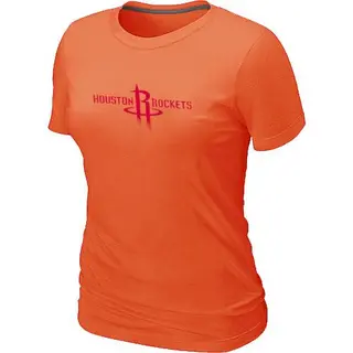 Women's Houston Rockets Orange Big & Tall Primary Logo T-Shirt -