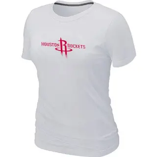 Women's Houston Rockets White Big & Tall Primary Logo T-Shirt -