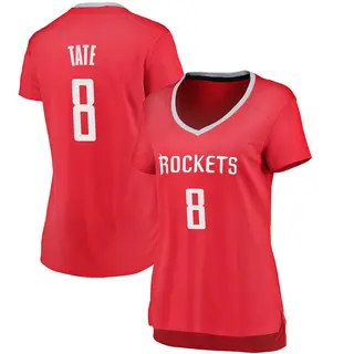 Women's Jae'Sean Tate Houston Rockets Fanatics Branded Red Fast Break Jersey - Icon Edition