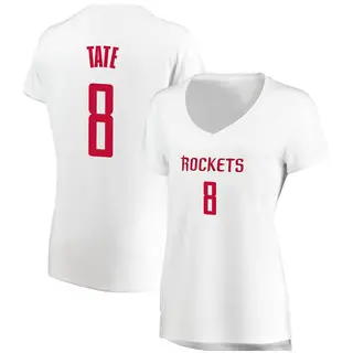 Women's Jae'Sean Tate Houston Rockets Fanatics Branded White Fast Break Jersey - Association Edition