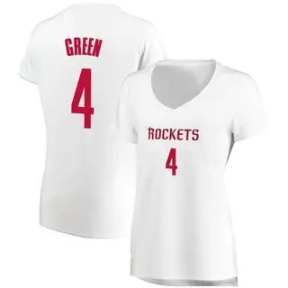 Women's Jalen Green Houston Rockets Fanatics Branded Fast Break White Jersey - Association Edition