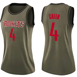 Women's Jalen Green Houston Rockets Nike Swingman Green Salute to Service Jersey