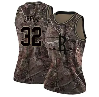 Women's Jeff Green Houston Rockets Nike Swingman Camo Custom Realtree Collection Jersey