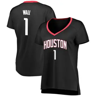 Women's John Wall Houston Rockets Fanatics Branded Black Fast Break Jersey - Statement Edition