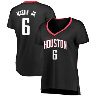 Women's Kenyon Martin Jr. Houston Rockets Fanatics Branded Black Fast Break Jersey - Statement Edition
