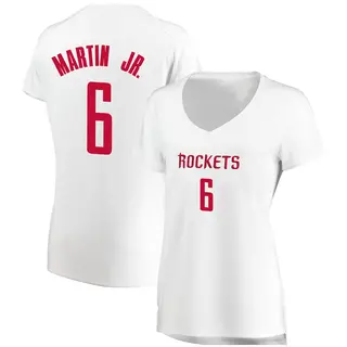 Women's Kenyon Martin Jr. Houston Rockets Fanatics Branded White Fast Break Jersey - Association Edition