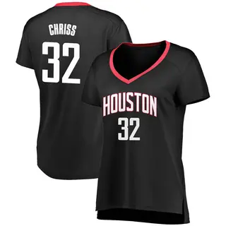 Women's Marquese Chriss Houston Rockets Fanatics Branded Fast Break Black Jersey - Statement Edition
