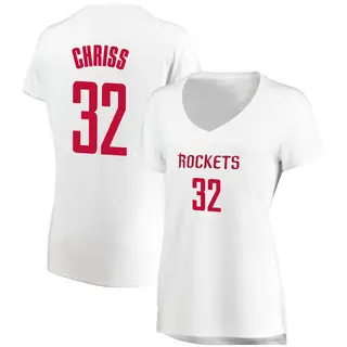 Women's Marquese Chriss Houston Rockets Fanatics Branded Fast Break White Jersey - Association Edition
