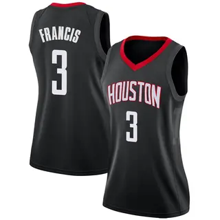 Women's Steve Francis Houston Rockets Nike Swingman Black Jersey - Statement Edition
