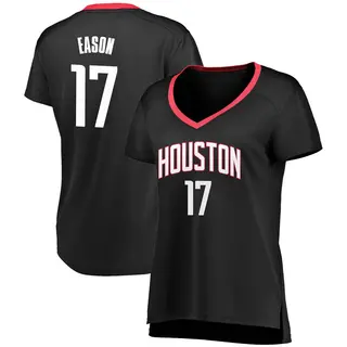 Women's Tari Eason Houston Rockets Fanatics Branded Fast Break Black Jersey - Statement Edition