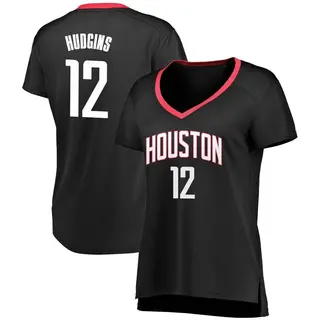 Women's Trevor Hudgins Houston Rockets Fanatics Branded Fast Break Black Jersey - Statement Edition