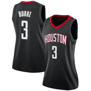 Women's Trey Burke Houston Rockets Nike Swingman Black Jersey - Statement Edition