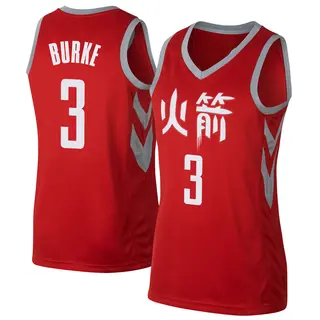 Women's Trey Burke Houston Rockets Nike Swingman Red Jersey - City Edition