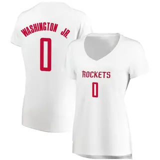 Women's TyTy Washington Jr. Houston Rockets Fanatics Branded Fast Break White Jersey - Association Edition