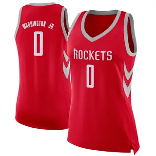Women's TyTy Washington Jr. Houston Rockets Nike Swingman Red Jersey - Icon Edition
