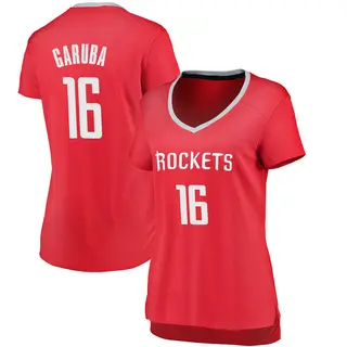 Women's Usman Garuba Houston Rockets Fanatics Branded Red Fast Break Jersey - Icon Edition