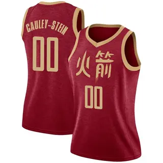 Women's Willie Cauley-Stein Houston Rockets Nike Swingman Red 2018/19 Jersey - City Edition