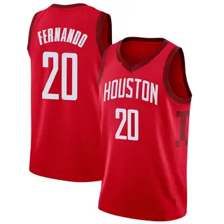 Youth Bruno Fernando Houston Rockets Nike Swingman Red 2018/19 Jersey - Earned Edition