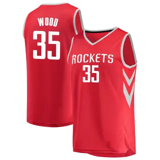 Youth Christian Wood Houston Rockets Fanatics Branded Red Fast Break Jersey - Icon Edition