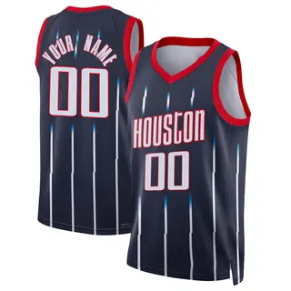 Youth Custom Houston Rockets Nike Swingman Navy 2021/22 City Edition Jersey