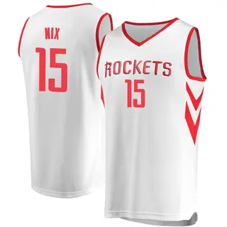 Youth Daishen Nix Houston Rockets Fanatics Branded White Fast Break Jersey - Association Edition