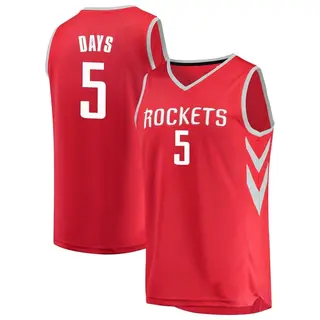 Youth Darius Days Houston Rockets Fanatics Branded Fast Break Red Jersey - Icon Edition