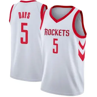 Youth Darius Days Houston Rockets Nike Swingman White Jersey - Association Edition