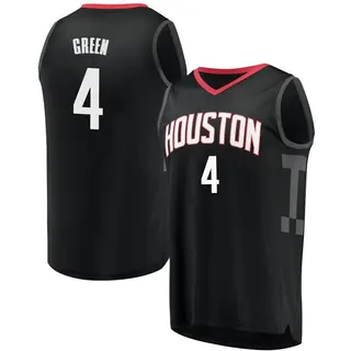 Youth Jalen Green Houston Rockets Fanatics Branded Fast Break Green Black Jersey - Statement Edition