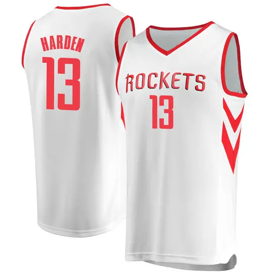 Youth James Harden Houston Rockets Fanatics Branded Swingman White Fast Break Jersey 