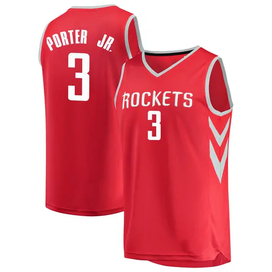 Youth Kevin Porter Jr. Houston Rockets Fanatics Branded Red Fast Break Jersey - Icon Edition