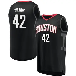 Youth Nene Hilario Houston Rockets Fanatics Branded Black Fast Break Jersey - Statement Edition