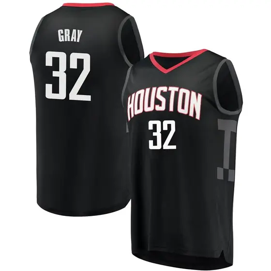 Youth Rob Gray Houston Rockets Fanatics Branded Swingman Black Fast Break Jersey - Statement Edition