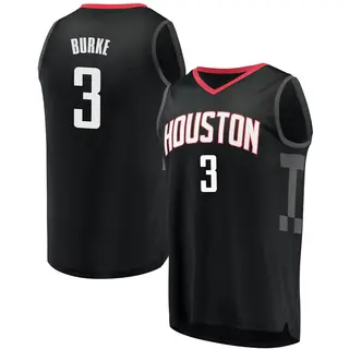 Youth Trey Burke Houston Rockets Fanatics Branded Fast Break Black Jersey - Statement Edition